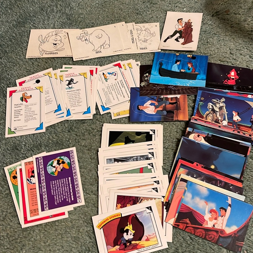 Vintage Disney Collectible Trading Cards
